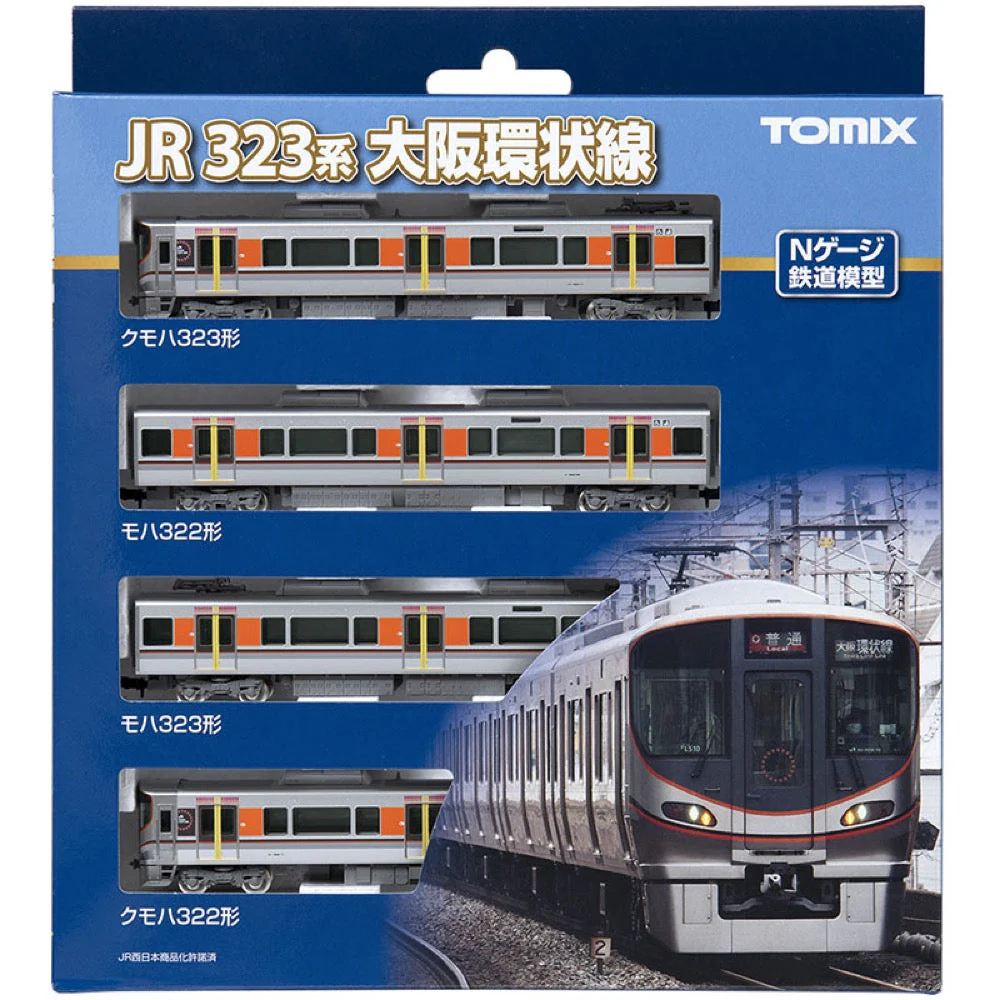 Tomix 98580 N 323 Commuter Train Osaka Kanjo Line Basic Set 4 cars - Image 4