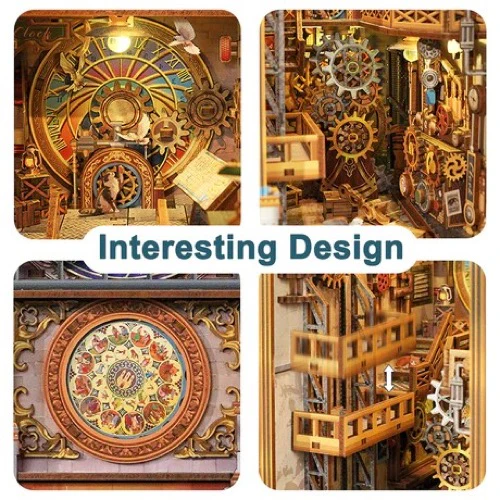 Tonecheer Clock Tower Book Nook - Image 7