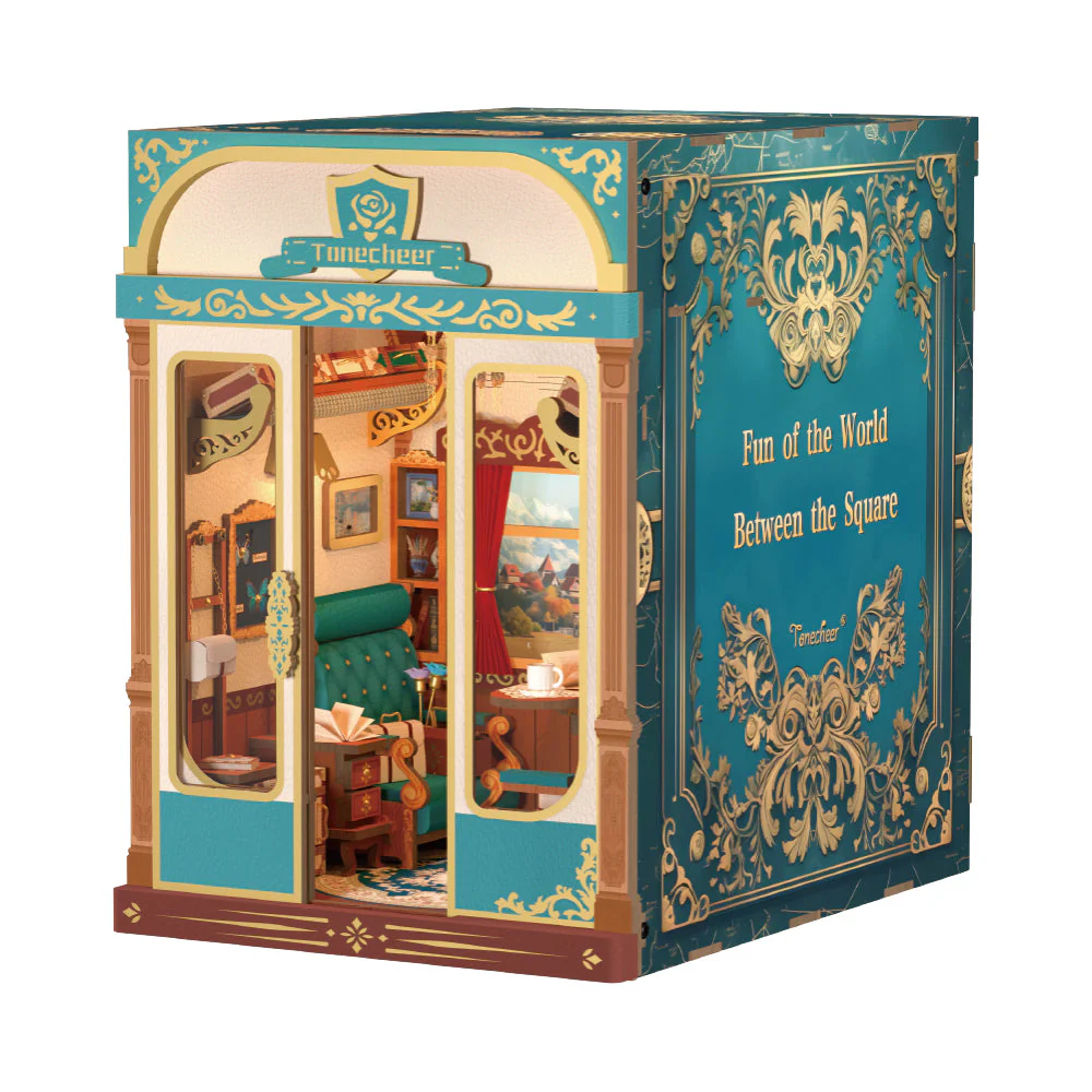 Tonecheer Infinity Train Cabin European Travels Book Nook