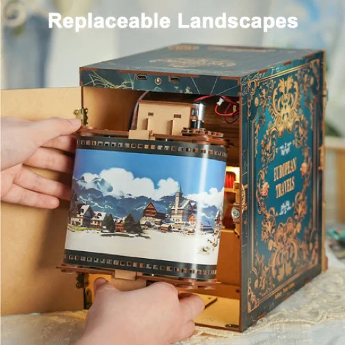 Tonecheer Infinity Train Cabin European Travels Book Nook - Image 3