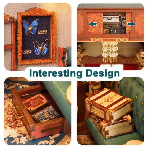 Tonecheer Infinity Train Cabin European Travels Book Nook - Image 5