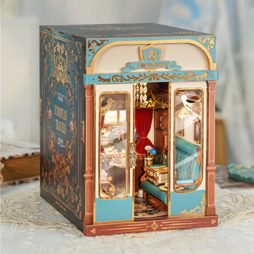 Tonecheer Infinity Train Cabin European Travels Book Nook - Image 8