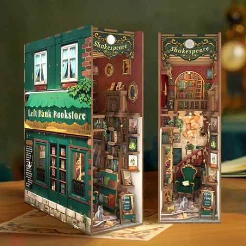 Tonecheer Left Bank Bookstore Book Nook - Image 2