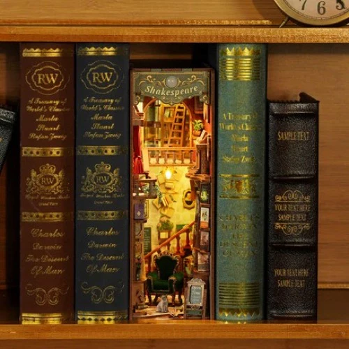 Tonecheer Left Bank Bookstore Book Nook - Image 4