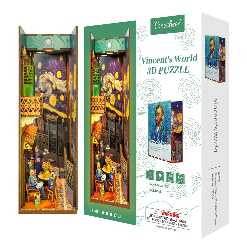 Tonecheer Vincent's World Book Nook - Image 6