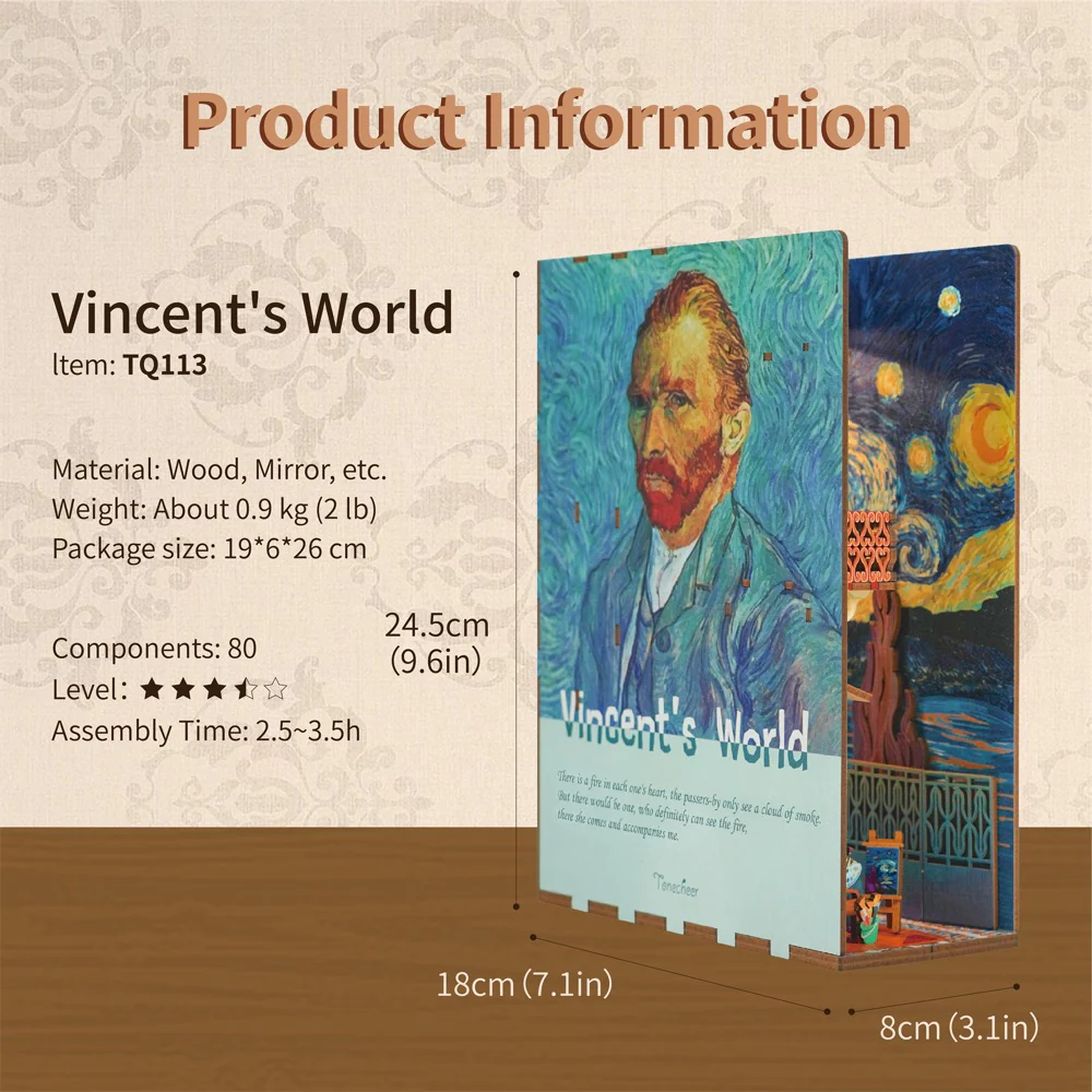 Tonecheer Vincent's World Book Nook - Image 8