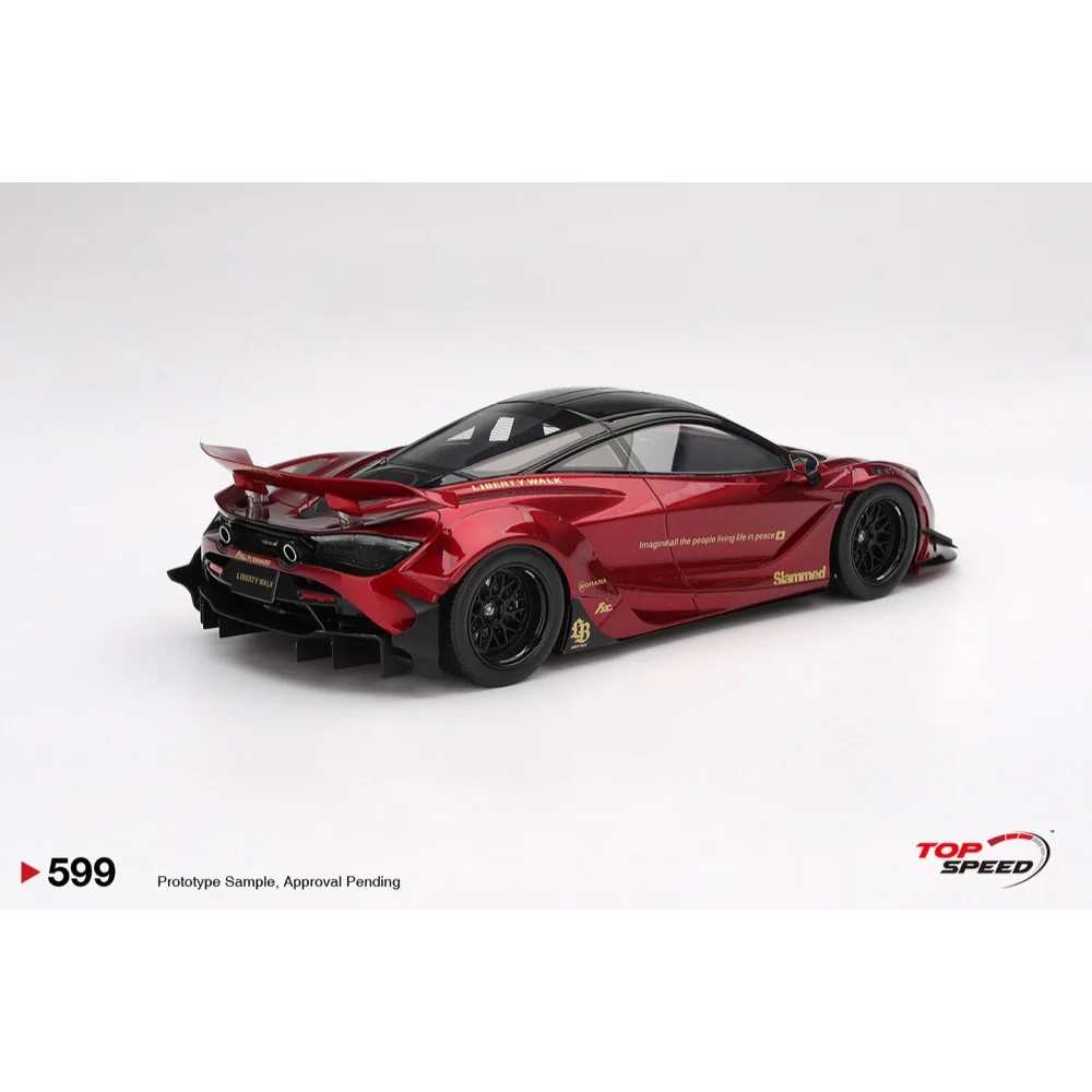 Topspeed 0599 1/18 McLaren 720S LB-Works Gem Red - Image 2
