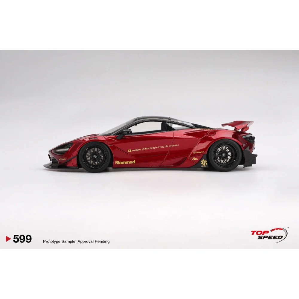 Topspeed 0599 1/18 McLaren 720S LB-Works Gem Red - Image 3