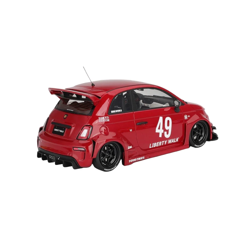 Topspeed 0613 1/18 Abarth LB-WORKS x Abas Works 595 Red - Image 2