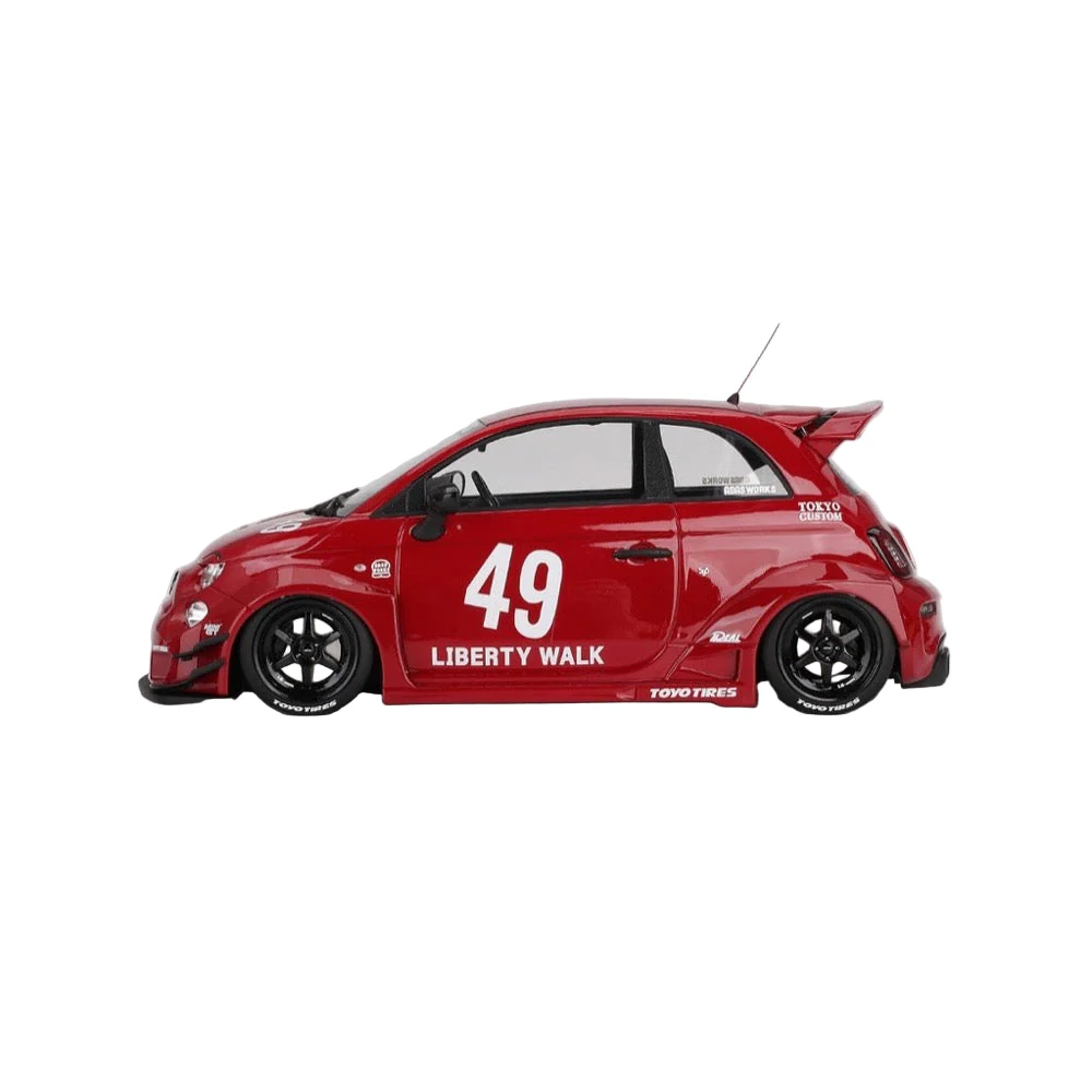 Topspeed 0613 1/18 Abarth LB-WORKS x Abas Works 595 Red - Image 3