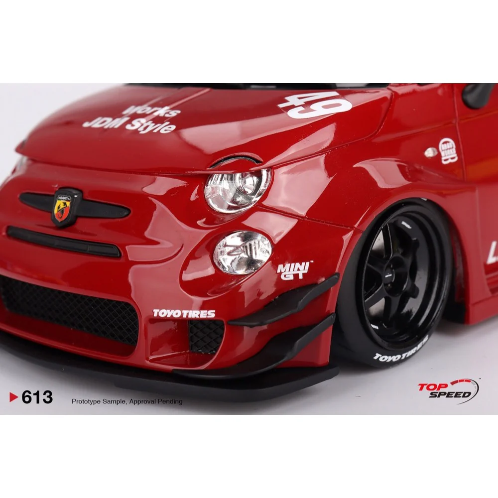 Topspeed 0613 1/18 Abarth LB-WORKS x Abas Works 595 Red - Image 4