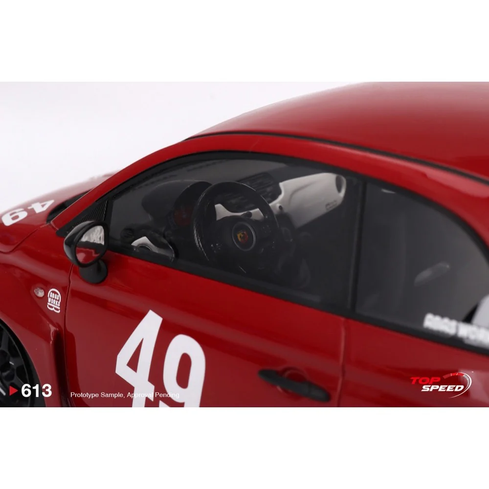 Topspeed 0613 1/18 Abarth LB-WORKS x Abas Works 595 Red - Image 5