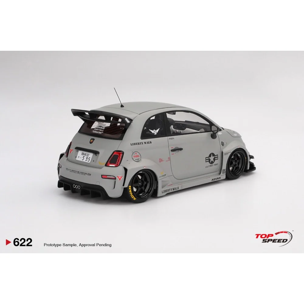 Topspeed 0622 1/18 Abarth 595 LB-Works x Abas Works Fighters - Image 2