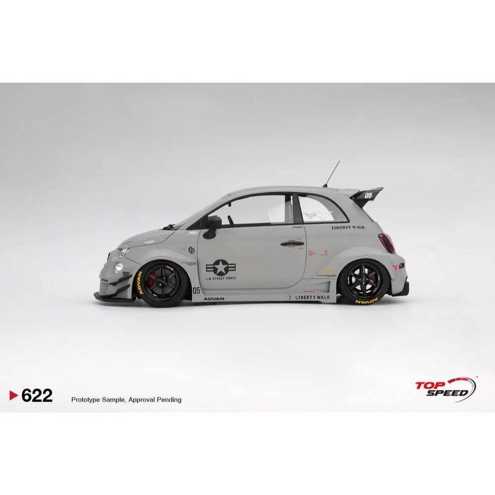 Topspeed 0622 1/18 Abarth 595 LB-Works x Abas Works Fighters - Image 3
