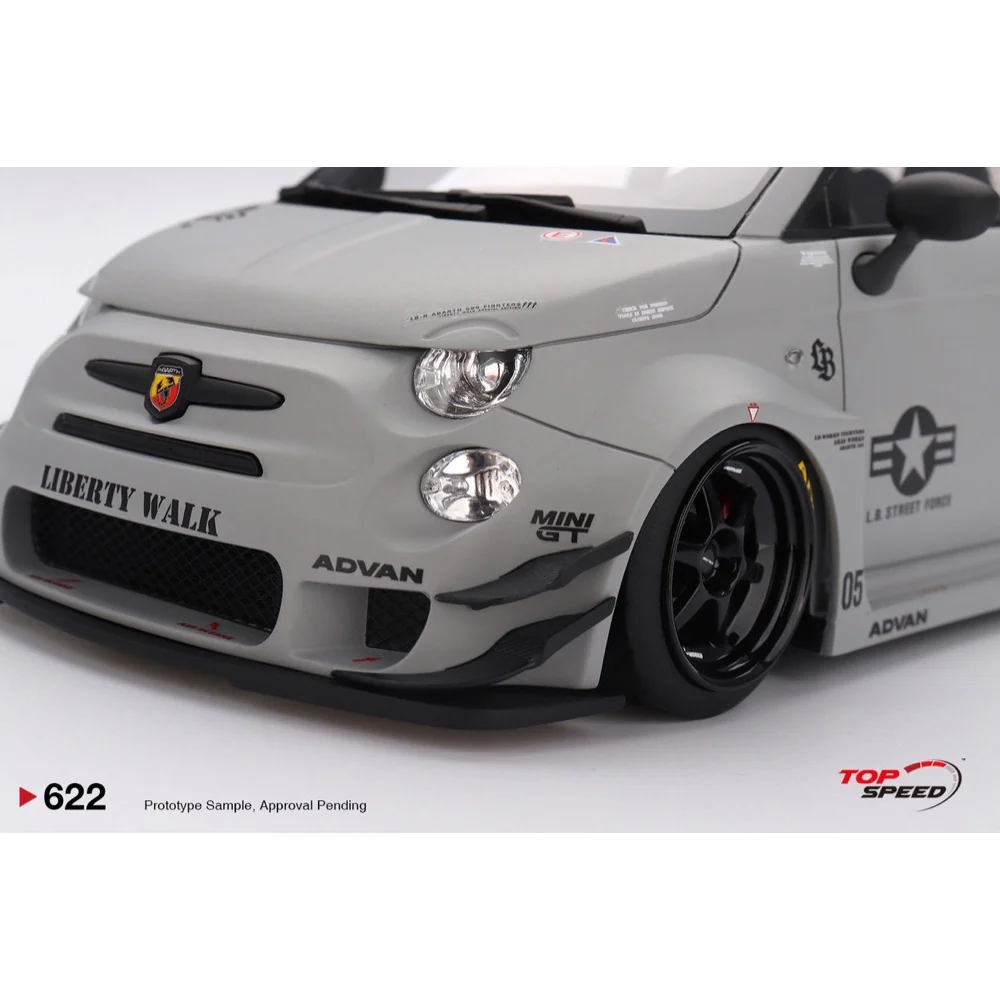 Topspeed 0622 1/18 Abarth 595 LB-Works x Abas Works Fighters - Image 4