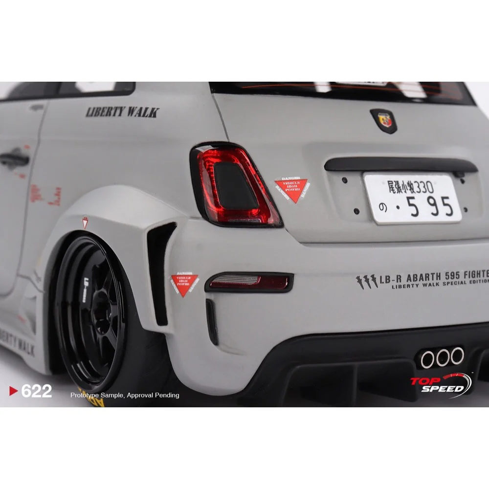 Topspeed 0622 1/18 Abarth 595 LB-Works x Abas Works Fighters - Image 6