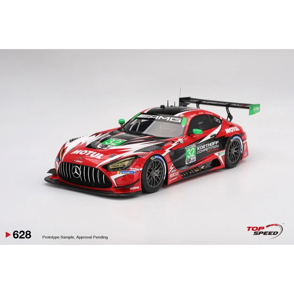 Topspeed 0628 1/18 Mercedes-AMG GT3 EVO No.32 Korthoff Competition Motors 2025 IMSA Daytona 24 Hrs