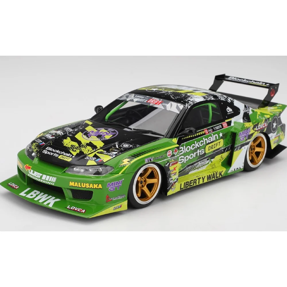Topspeed 0694 1/18 Nissan LB-Super Silhouette S15 SILVIA No.555 V2 2024 Formula Drift Japan 2025 Le Mans 24 Hrs