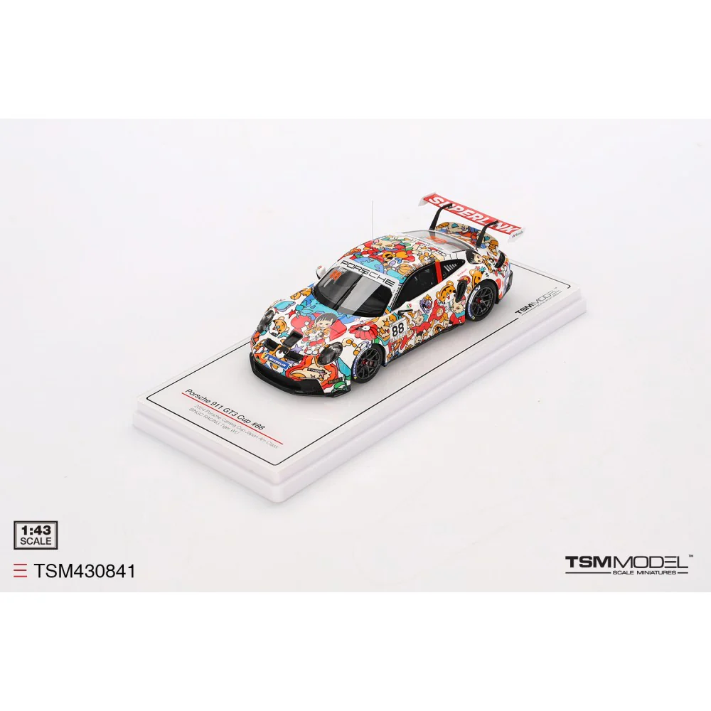 Topspeed M430841 1/43 Porsche 911 GT3 Cup No.88 BINGO RACING Tiger WU 2024 Porsche Carrera Cup Japan Am Class - Image 4