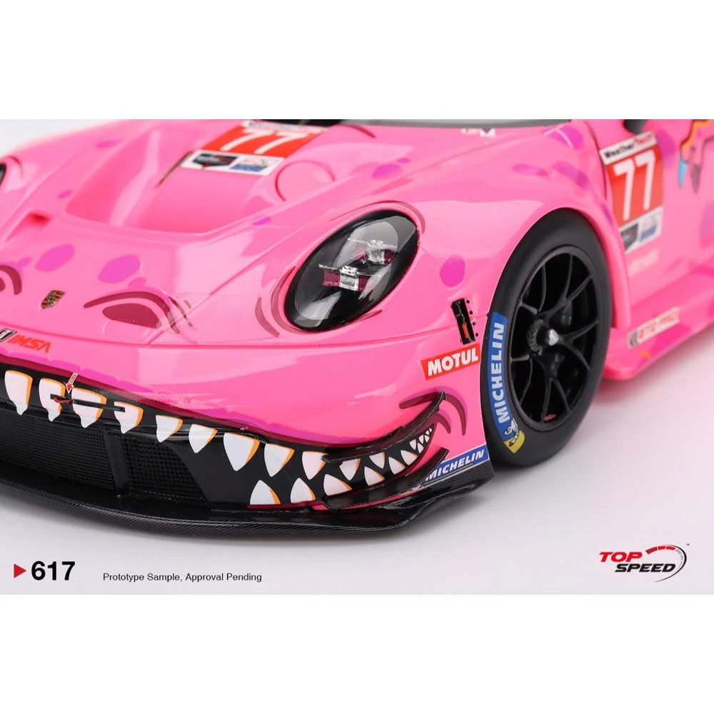 Topspeed TS0617 1/18 Porsche 911 GT3 R #77 AO Racing 2024 IMSA Road America - Image 4