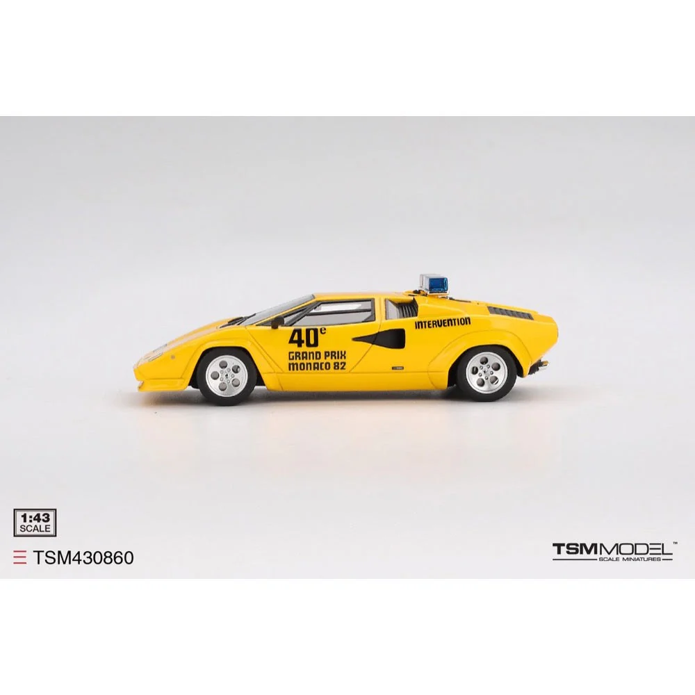 Topspeed TSM430860 1/43 Lamborghini Countach 1982 Grand Prix Monaco Pace Car - Image 2