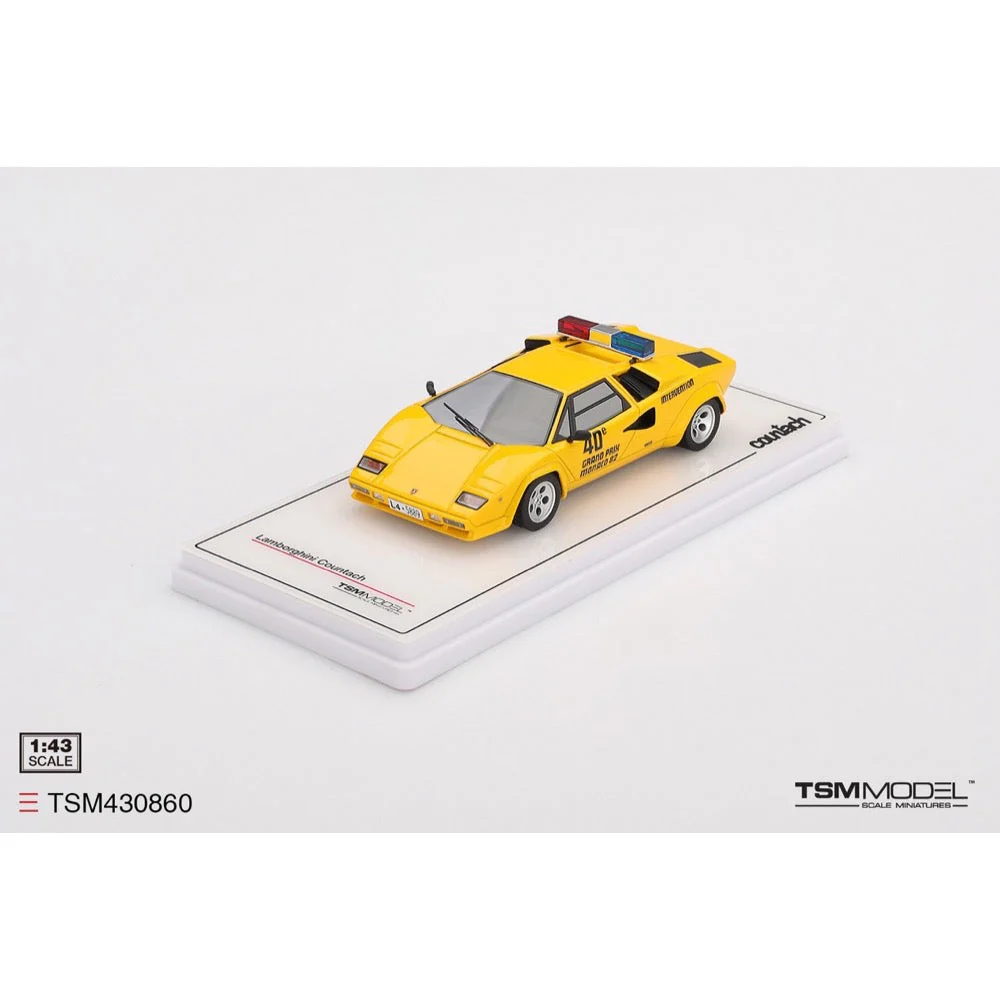 Topspeed TSM430860 1/43 Lamborghini Countach 1982 Grand Prix Monaco Pace Car - Image 4