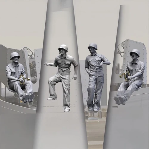Toucan TC3D001 1/35 Anti-Aircraft Gun Crew - Image 2