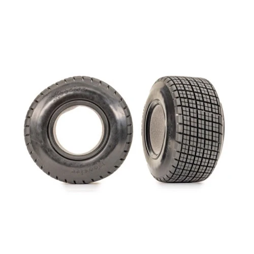 Traxxas Tires, Hoosier Dual-Profile Dirt Oval Tires & Foam Inserts (2)