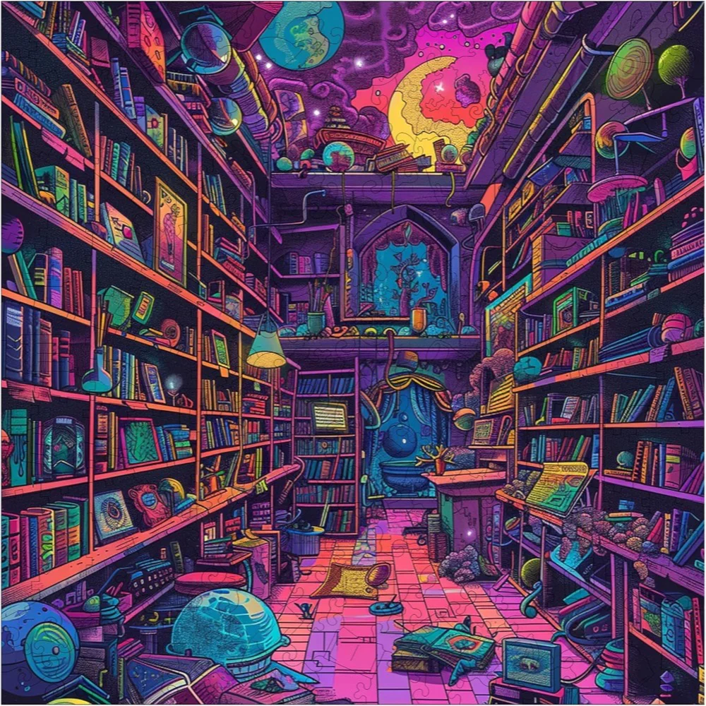 Trippy Puzzle Co Chaos Chronicles 300pc Wooden Jigsaw Puzzle