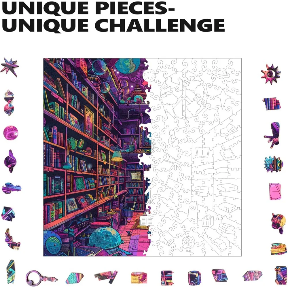 Trippy Puzzle Co Chaos Chronicles 300pc Wooden Jigsaw Puzzle - Image 4