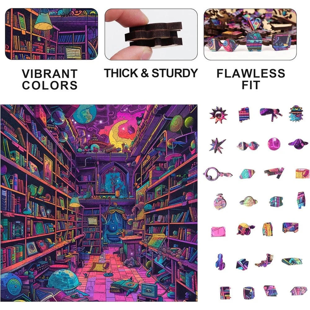 Trippy Puzzle Co Chaos Chronicles 300pc Wooden Jigsaw Puzzle - Image 8