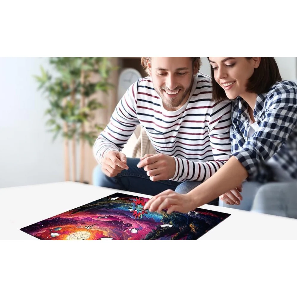 Trippy Puzzle Co Cosmic Canvas 300pc Wooden Jigsaw Puzzle - Image 8