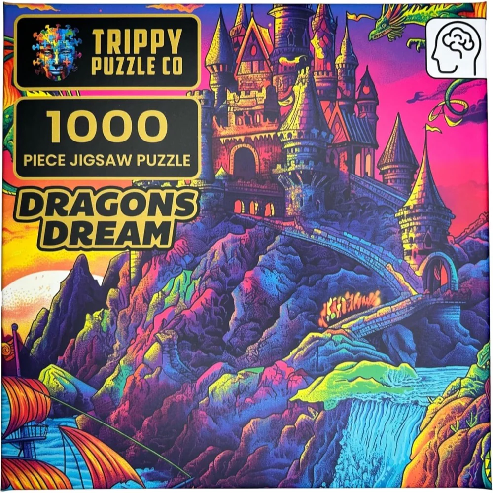 Trippy Puzzle Co Dragon's Dream 1000pc Jigsaw Puzzle - Image 3