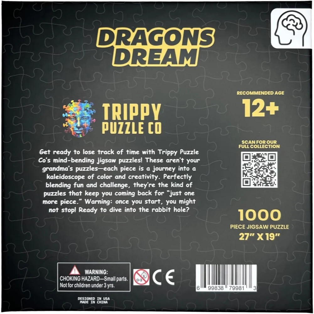 Trippy Puzzle Co Dragon's Dream 1000pc Jigsaw Puzzle - Image 4