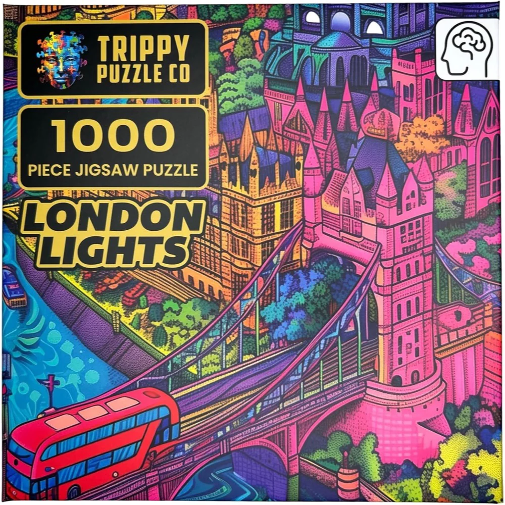 Trippy Puzzle Co London Lights 1000pc Jigsaw Puzzle - Image 3