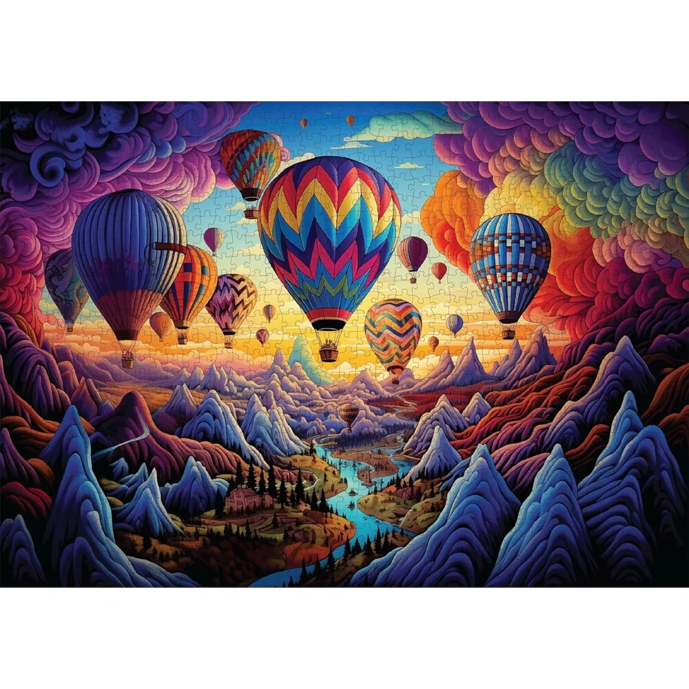 Trippy Puzzle Co Rainbow Ride 1000pc Jigsaw Puzzle - Image 2