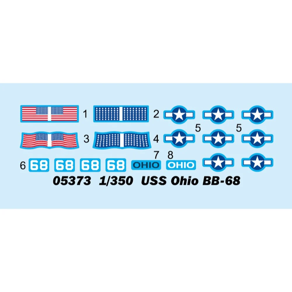 Trumpeter 05373 1/350 USS Ohio BB-68 Battleship - Image 9