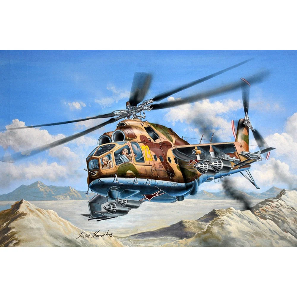 Trumpeter 05828 1/48 Mil Mi-24A Hind-B