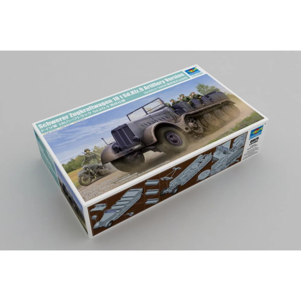 Trumpeter 09575 1/35 Schwerer Zugkraftwagen 18 t Sd.Kfz.9 Artillery Version - Image 2