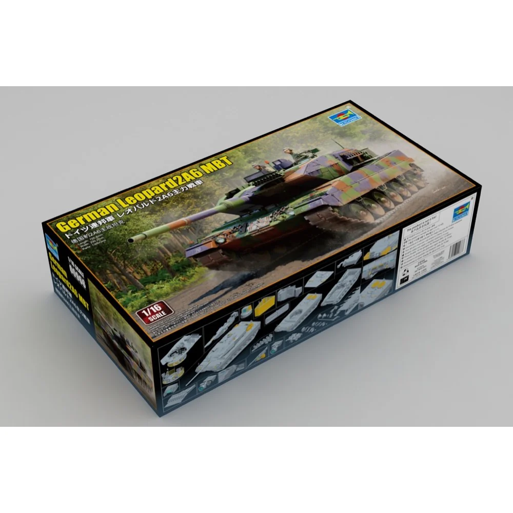 Trumpeter 1/16 German Leopard2A6 MBT Plastic Model Kit - Image 24
