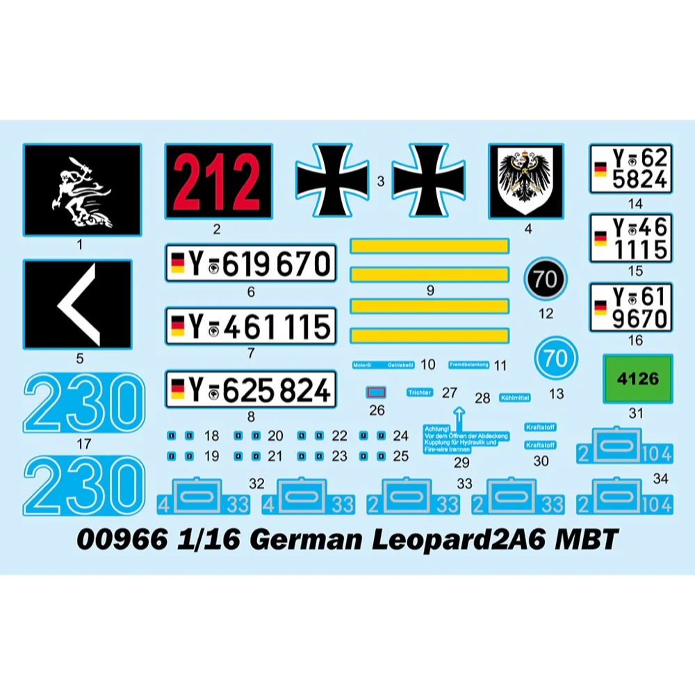 Trumpeter 1/16 German Leopard2A6 MBT Plastic Model Kit - Image 25