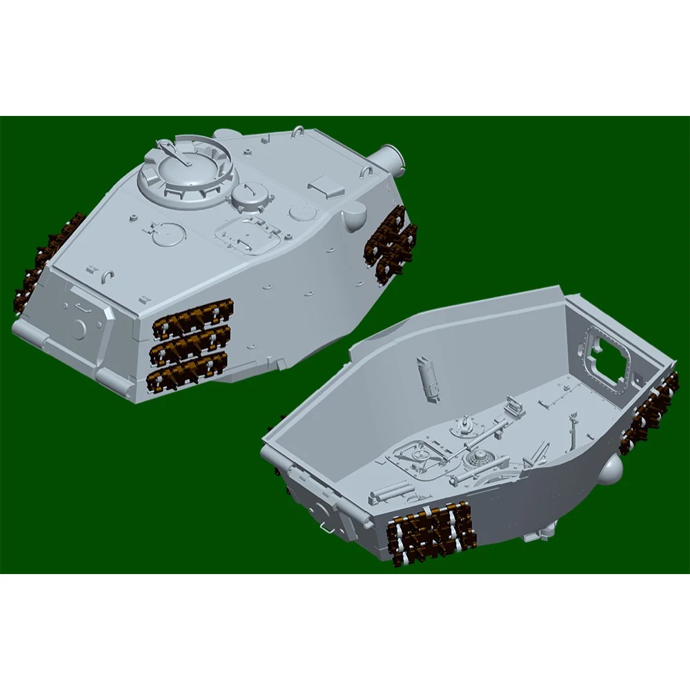 Trumpeter 1/16 Pz.Kpfw.VI Sd.Kfz.182 Tiger II (Henschel 105mm) Plastic Model Kit - Image 14