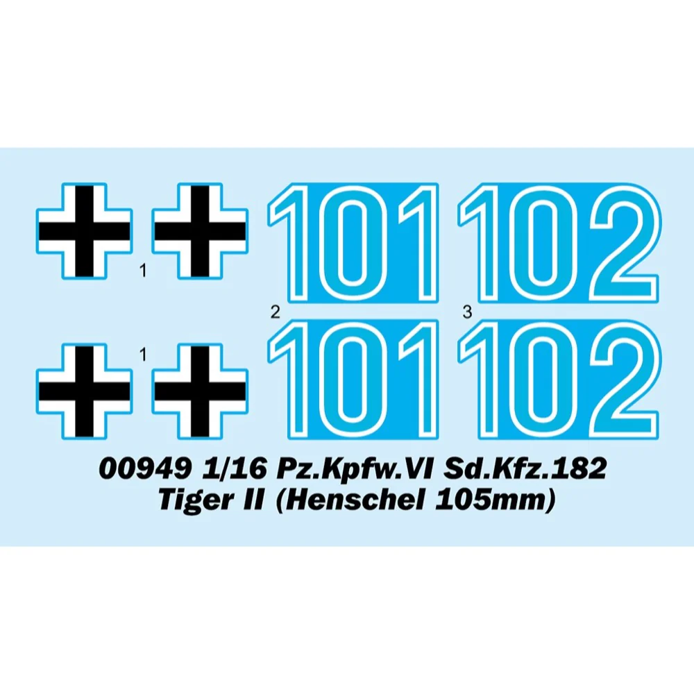 Trumpeter 1/16 Pz.Kpfw.VI Sd.Kfz.182 Tiger II (Henschel 105mm) Plastic Model Kit - Image 9