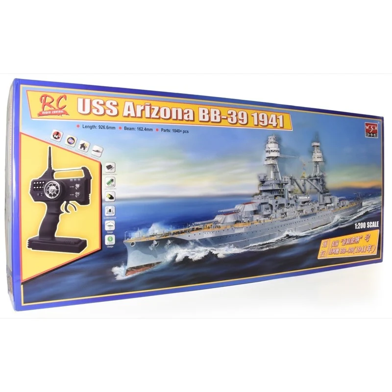 Trumpeter 07015 1/200 USS Arizona Battleship (Radio Control) - Image 7