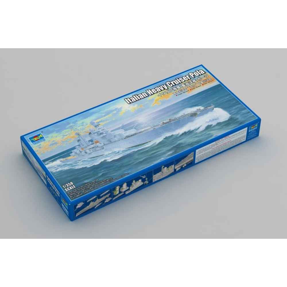 Trumpeter 1/350 Italian Heavy Cruiser Pola Plastic Model Kit - Image 2