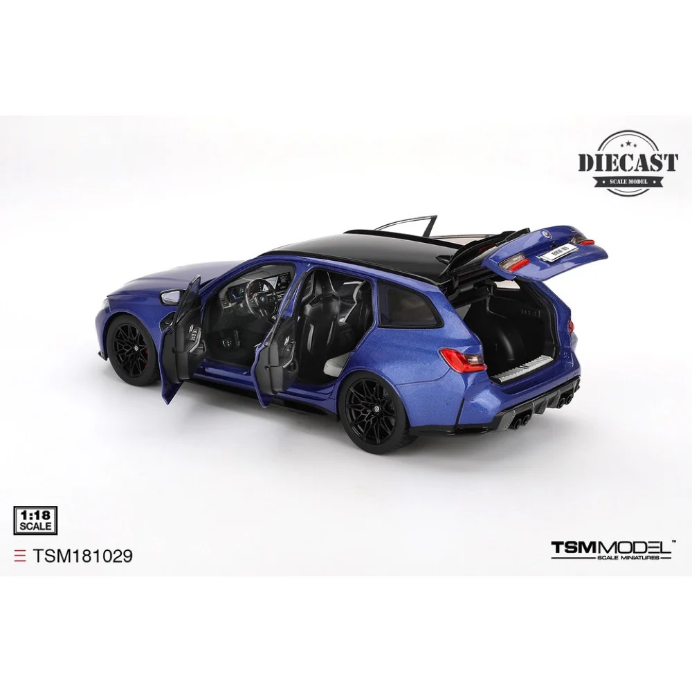 TSM Models TSM181029 1/18 BMW M3 Touring M Portimao Blue Metallic with Opening Parts - Image 2