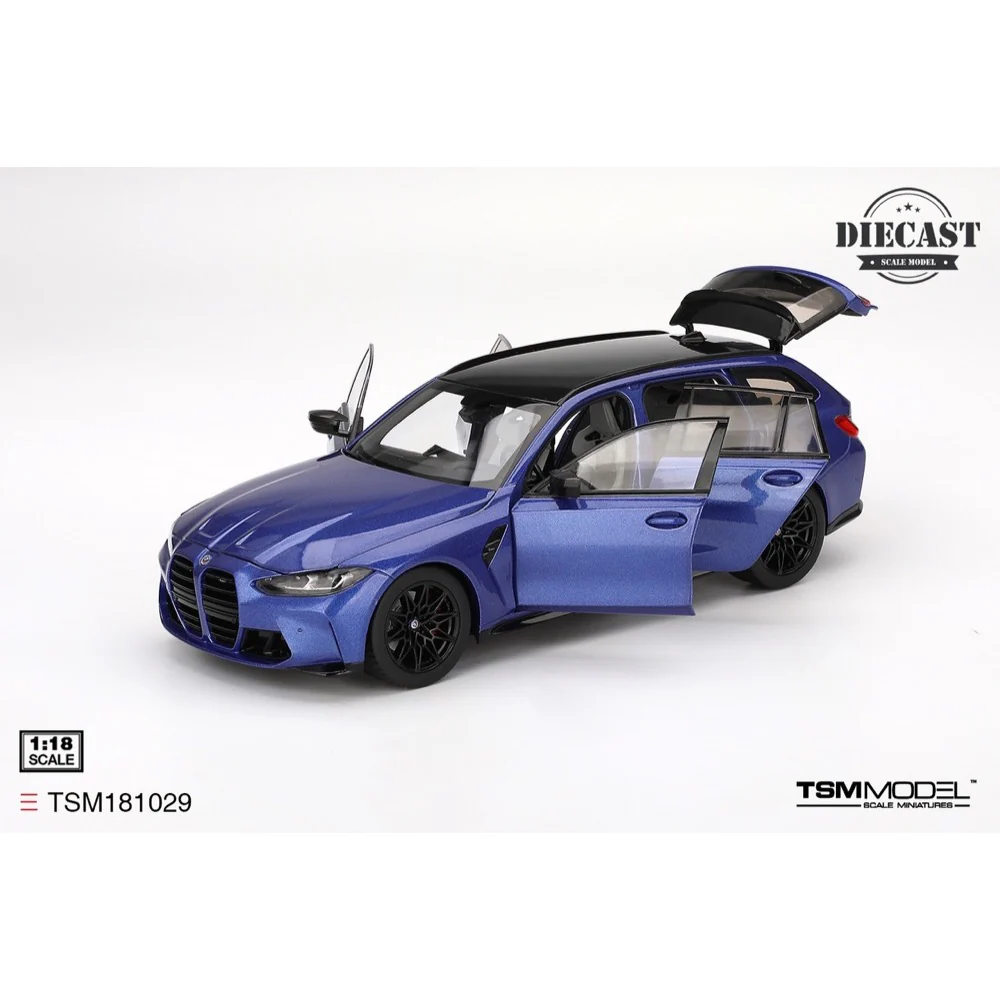 TSM Models TSM181029 1/18 BMW M3 Touring M Portimao Blue Metallic with Opening Parts - Image 4