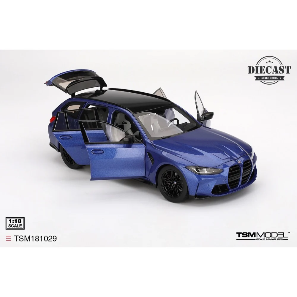 TSM Models TSM181029 1/18 BMW M3 Touring M Portimao Blue Metallic with Opening Parts - Image 6