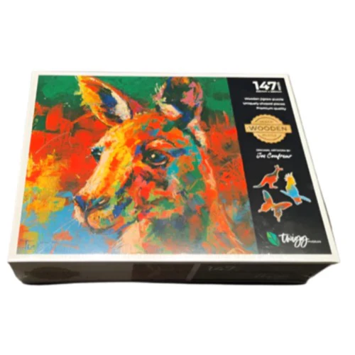 Twigg JOS Clive the Kangaroo 147pc Wooden Jigsaw Puzzle - Image 4