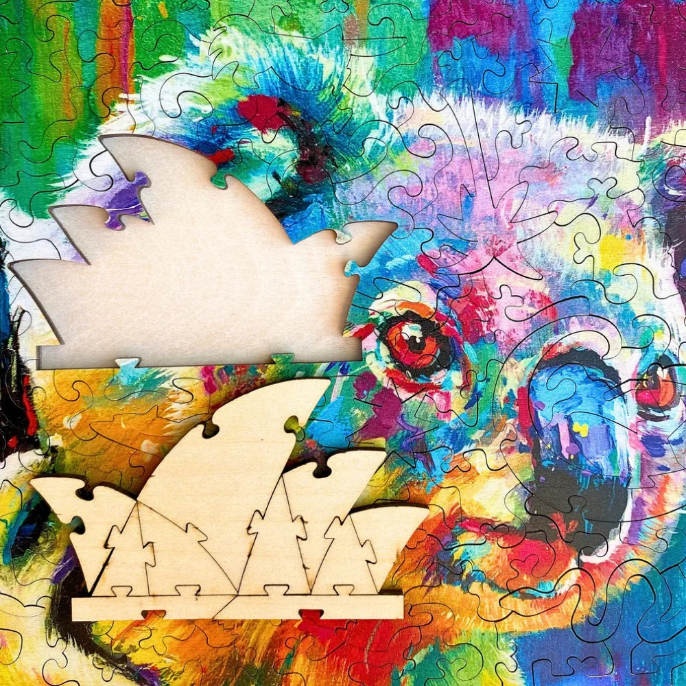 Twigg Puzzles Jos Coufreue Cuddly Koala 168pc Wooden Jigsaw Puzzle - Image 4